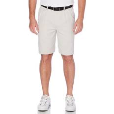 Beige - Golf Shorts Double Pleated Golf Shorts - Silver Cloud Beige Men's