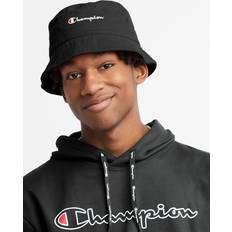 Champion Hats Champion Garment Washed Bucket Hat, Script Black Unisex