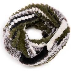 Velvet Scarfs Bravo Jocelyn Women's Multi Faux Infinity Scarf, Olive Multi, One