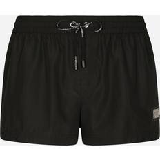 Dolce & Gabbana Swimwear Dolce & Gabbana Logo Plaque Swim Shorts