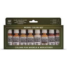 Vallejo Face/Skin Colors Paint Set, 8-Colors, 17ml