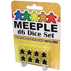 Meeple D6 Dice Set Yellow