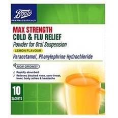 Max Strength Cold & Flu Relief Lemon Flavour