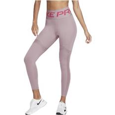 Löpning - Röda Tights Nike Cln Nvlty Tight 7/8 Silver/Red