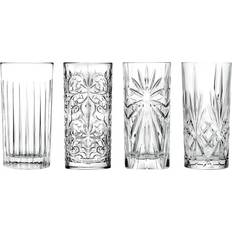 Lave-vaisselle Sécurisé Verres RCR Kristall-Longdrinkgläser Bichiera Mit Relief, 4er-Set Verre 4pcs