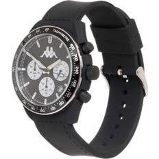 Kappa Armbandsur Kappa Chronograph Watch Trendig Torsk. Kw-036 Svart