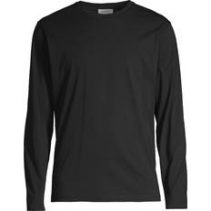 Sunspel Black Riviera Midweight Long Sleeve T-Shirt black