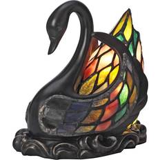 Nostalgia Svan Mosaik Tiffany Bordslampa