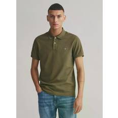 Grøn - Tennis Overdele Gant Herre Slim fit Shield Piqué poloskjorte Grøn