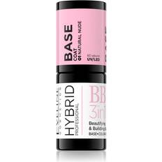Eveline Cosmetics Hybrid Professional underlak til negle med brug UV-/LED-lampe 3-i-1 01 Natural Nude 5ml