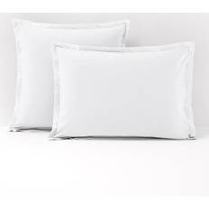 Bianco Federe Cotton Percale 200 Thread Count Pillow Case White