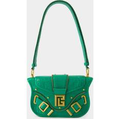 Crossbody Bags Balmain Blaze Shoulder Bag Leather Green green