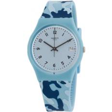Swatch vuxna analog kvartsklocka med silikonarmband GS402
