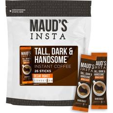 Decaffeinated Instant Coffee Maud's Instant Decaf Dark Roast Coffee 26 Pack