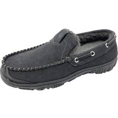 Clarks Men Slippers & Sandals Clarks Mens Slippers Suede Venetian Moccasin Indoor Outdoor Warm And Cozy House Slippers - Grey