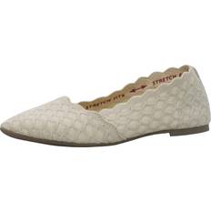 Skechers Fabric Low Shoes Skechers Cleo-Honeycomb Ballet Flat - Natural