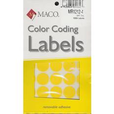 Office Supplies Color Coding Labels 3 yellow pack of 1000