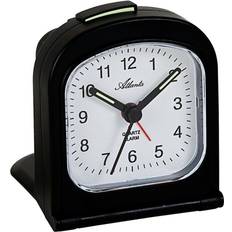 Atlanta wecker 1267/7 reisewecker klappwecker quarz analog schwarz Schwarz 7 cm