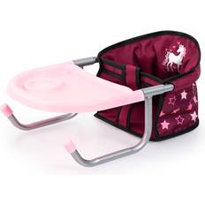 Bayer Design 65823AA Tischsitz für Puppen, Zubehör, Einhorn, Bordeaux Unicorn