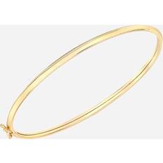 Armband 9k guld slät bangle, 52mm