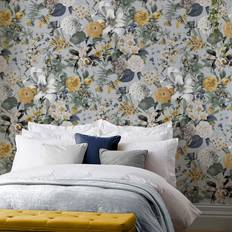 Wallpapers Graham & Brown Glasshouse Flora Wallpaper 113964 in Sky Blue