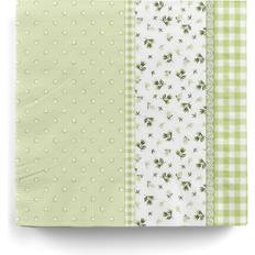 Vert Serviettes en papier Servietten Frühling grün 20 St