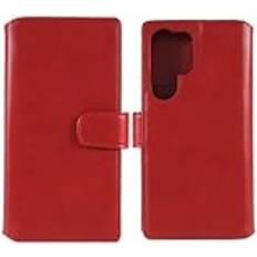 Nordic Covers Nordic Covers Samsung Galaxy S22 Ultra Fodral Essential Leather Poppy Red