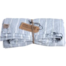 Duk lovely linen Lovely Linen Stripe Bordsduk Blå (250x145cm)
