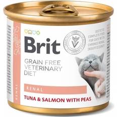 Brit Katzen Haustiere Brit Diet Renal Tonno e Salmone Umido per Gatti