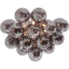 By Rydéns Ceiling Flush Lights By Rydéns Gross Smoked Grey Ceiling Flush Light 19.7"