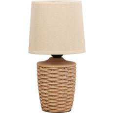 Hestia Basket Weave Small Table Lamp