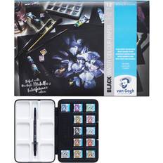 Van Gogh Akvarellfärger Van Gogh akvarellfärger set – 12 halvkoppar – Noir A4-block med 12 svarta ark