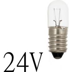 Dværglampe 24V 210mA 5W, E10 sokkel Ø10x28mm