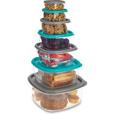 Blue Food Containers Livivo 8-Piece Oval Storage Set Food Container