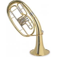 E Trumpeter Roy Benson Bb tenorhorn TH-202 kompakt premiummodell, med Ø 26 cm mässingsklocka, hållbart blyrör i guldmässing, dragskor i nysilver, i lackerat utförande, inkl. lätt formgjutet fodral