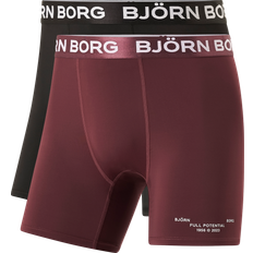 Björn Borg Performance Boxer 2-pack Herr, Black/Red