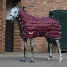 Grey Horse Rugs Weatherbeeta ComFiTec 210D Channel Quilt Combo Neck Maroon Stable Rug