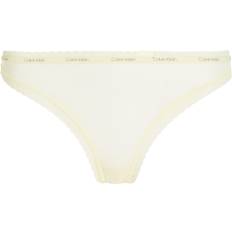 Thongs - Yellow Knickers Calvin Klein Damen String Tanga, Grün Bright Leaf