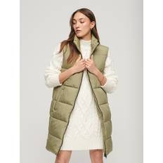 Donna - Verde Gilet Superdry Imbottito con cappuccio da donna - Vert