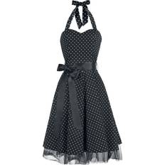 H&R London Dot Dress Medium-length dress black