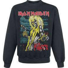 Iron Maiden Tröjor Iron Maiden Sweatshirt Killers Green Clouds för Herr svart