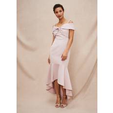 Phase Eight Zaya Off Shoulder Dress, Antique Rose