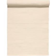 150.0 cm Duge Linum Uni Bordløber 45x150 cm Cremet Beige Dug Hvid, Beige (150x)
