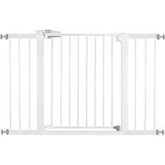 Child Safety Babelio BABELIO Metal Baby Gate Dog Gate 29-48 Inch Extra Wide Pet Gate for Stairs & Doorways, Pressure Mounted Walk Thru Child Gate with Door, NO Need Tools NO Drilling, with Wall Cups