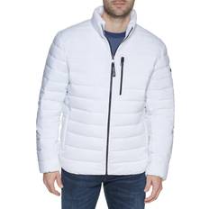 Calvin Klein White Outerwear Calvin Klein Herren Packable Down Jacke, Weiss/opulenter Garten