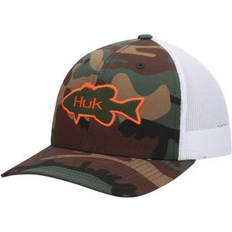 Huk Herren Mesh Trucker Snapback Hat Blendfreie Fischerhut Mütze, Bass-Moos, Einheitsgröße