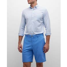 Nylon Shirts Peter Millar Men's Hanford Performance Twill Sport Shirt COTTAGE BLUE
