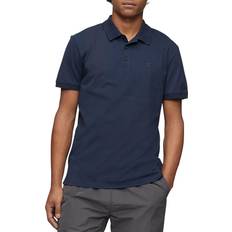 Calvin Klein Polo Shirts Calvin Klein Smooth Classic Solid Polo Azul Marino Dark Sapphire - Navy