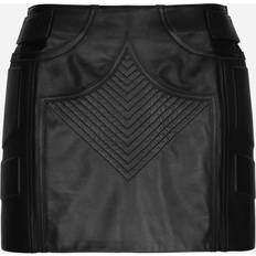 Leather - Midi Skirts Dolce & Gabbana Nappa leather miniskirt black