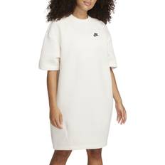 Dresses Nike Women's Sportswear Tech Fleece Oversized Dress Pale Ivory/Black